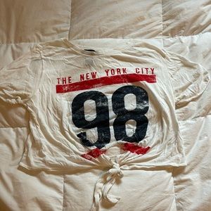 Forever 21 white crop top